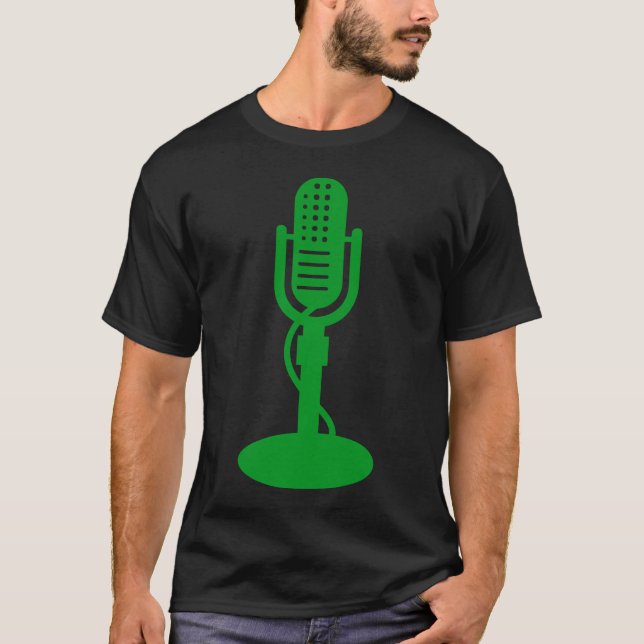 Microphone - Grass Green T-Shirt (Front)