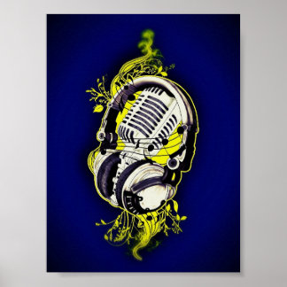 Microphone & Headset Poster