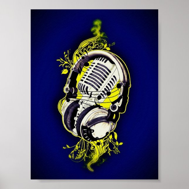 Microphone & Headset Poster (Front)