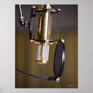 Microphone in Studio Poster
