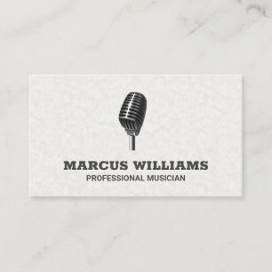 Microphone Logo Business Card