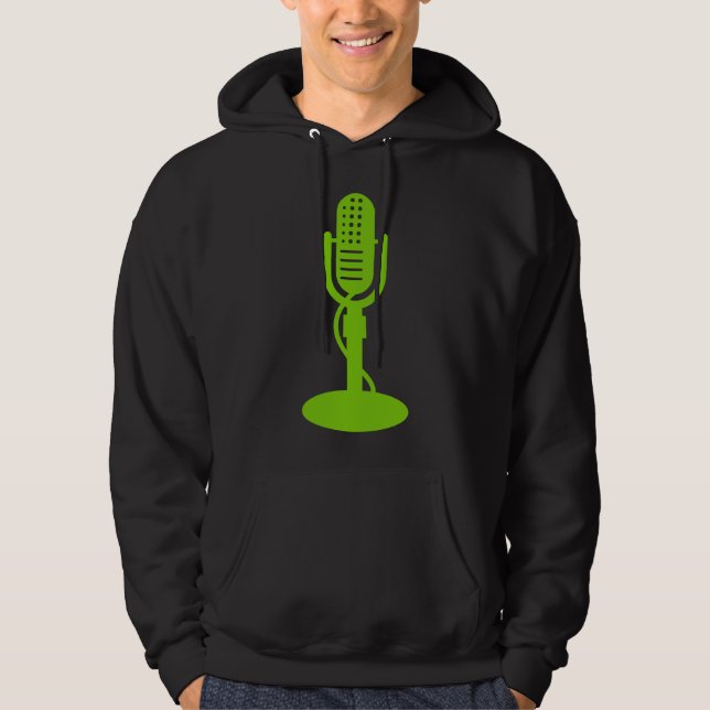 Microphone - Martian Green Hoodie (Front)