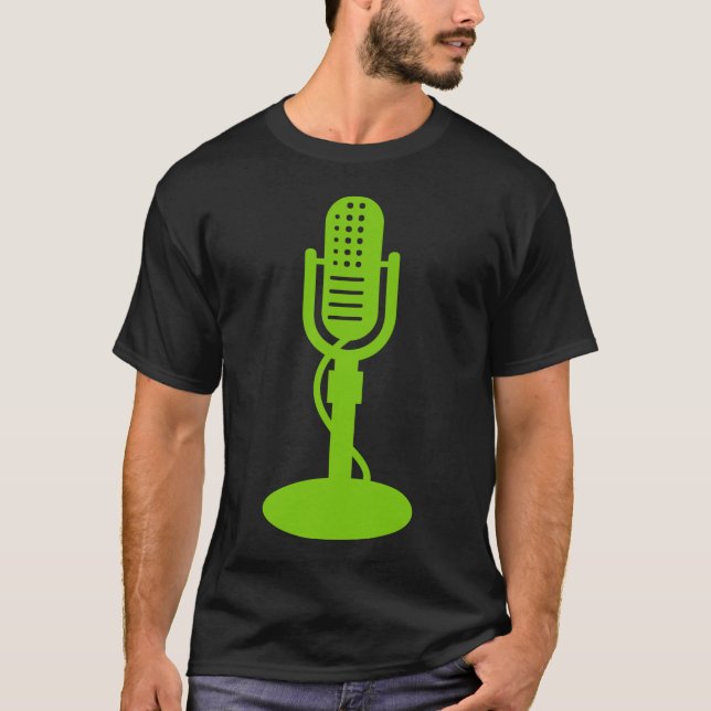 Microphone - Martian Green T-Shirt (Front)