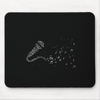Microphone Music Notes Karaoke Singing Mic Gift Mouse Mat