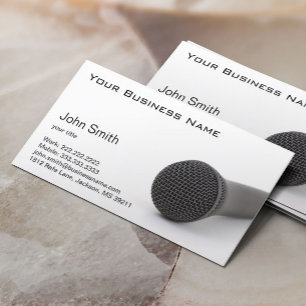 Microphone on the Floor Business Card