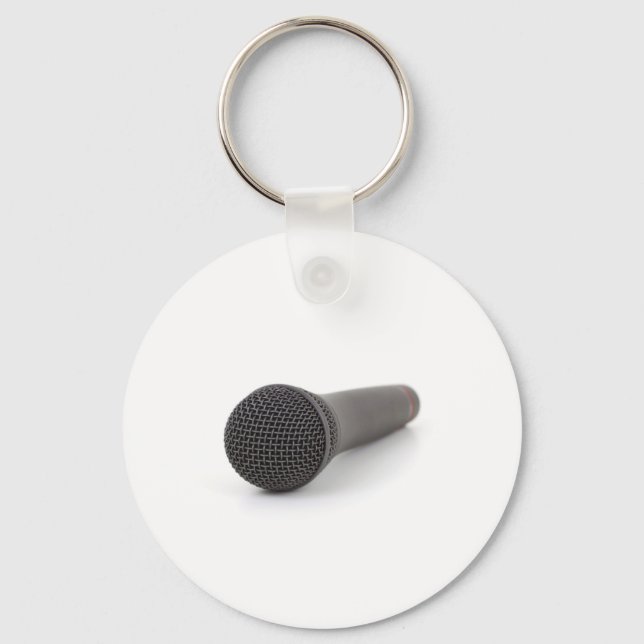 Microphone Photo Key Ring (Front)