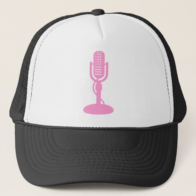 Microphone - Pink Trucker Hat (Front)