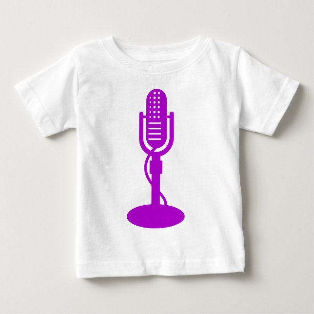 Microphone - Purple Baby T-Shirt (Front)