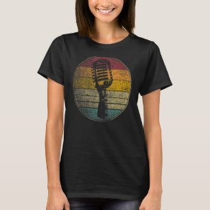 Microphone Singer Music Musician Country Rock Gif T-Shirt