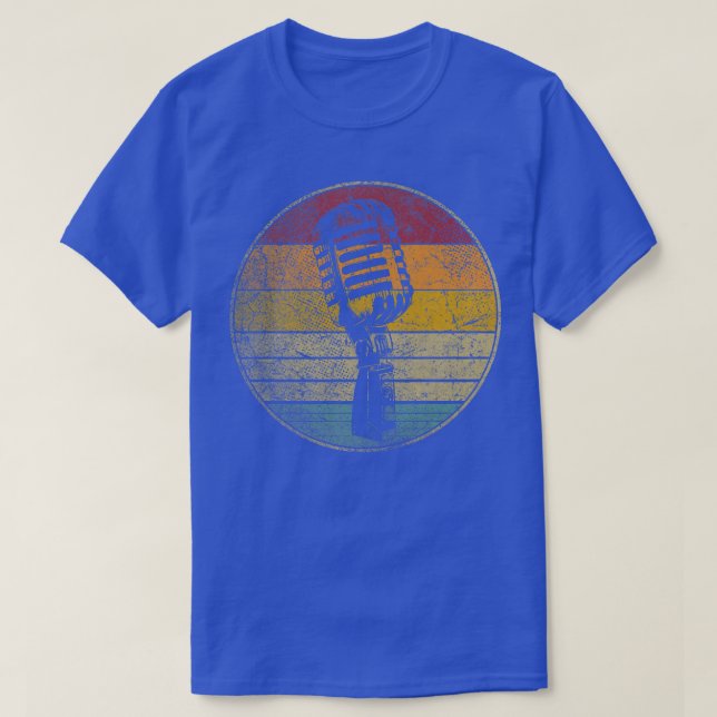 Microphone Singer Music Musician Country Rock Gift T-Shirt (Design Front)