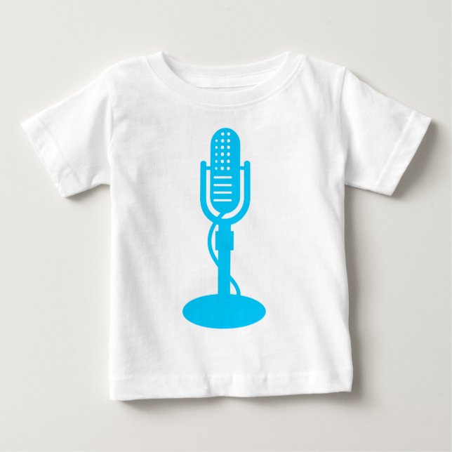 Microphone - Sky Blue Baby T-Shirt (Front)