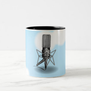 Microphone Sky Two-Tone Coffee Mug