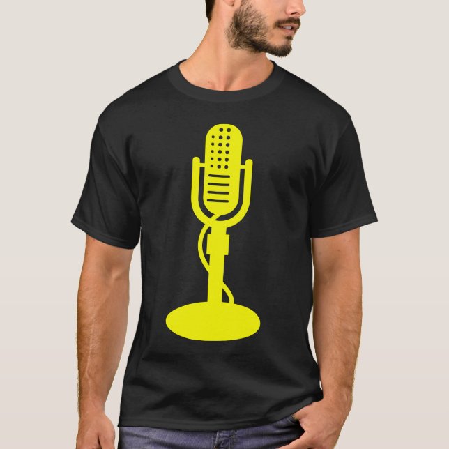 Microphone - Yellow T-Shirt (Front)