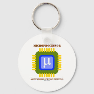 Microprocessor An Expression Of Human Potential Key Ring