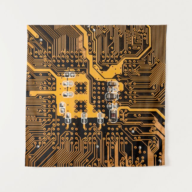 Microschema texture illustrationchip,micro,backgro tapestry (Front)