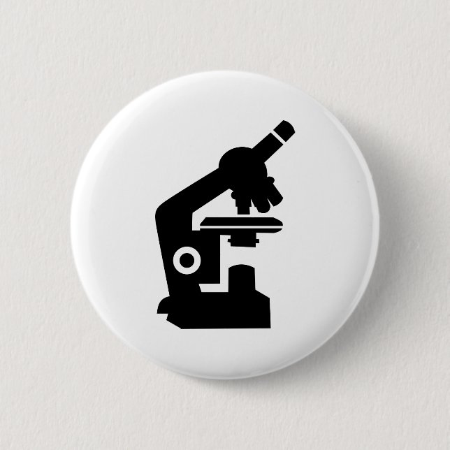 Microscope 6 Cm Round Badge (Front)
