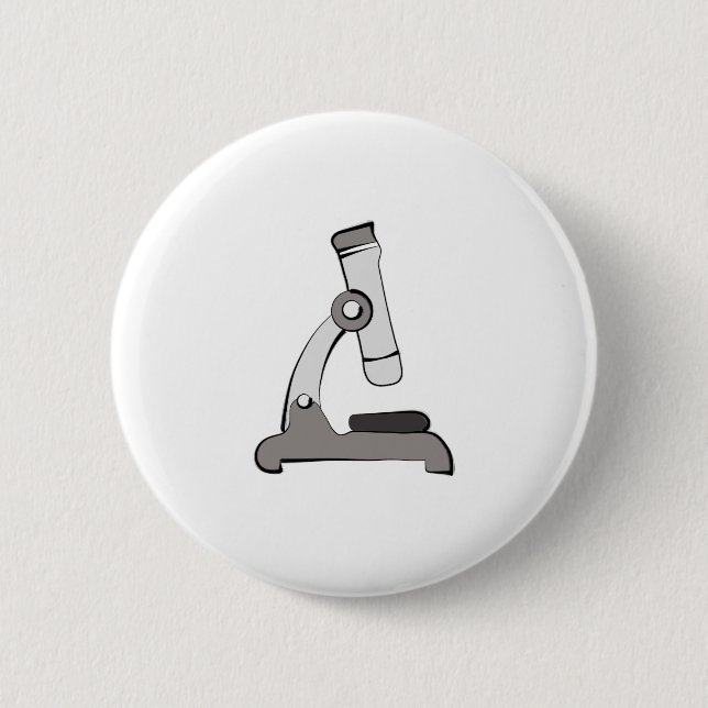 Microscope 6 Cm Round Badge (Front)