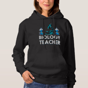 Microscope Biologist Science Lab Biology Teacher B Hoodie