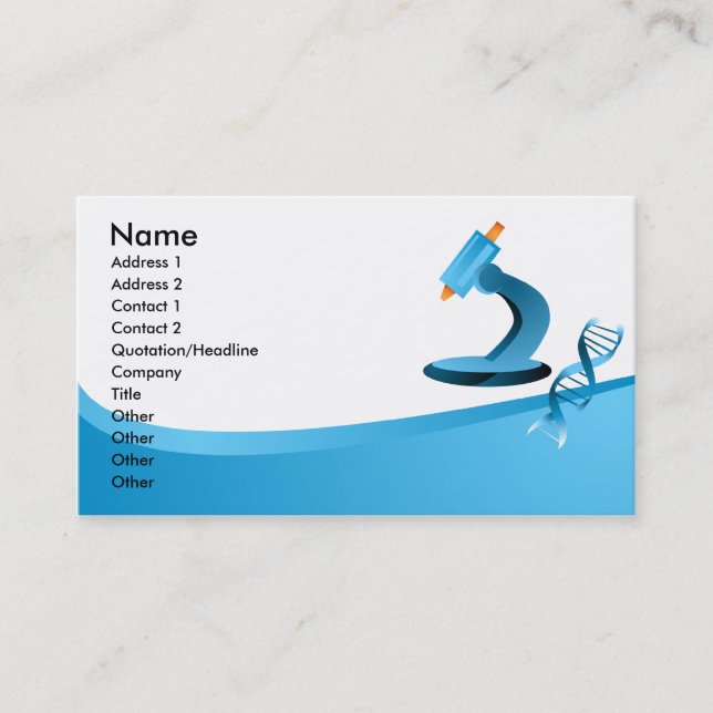 Microscope Business Card (Front)