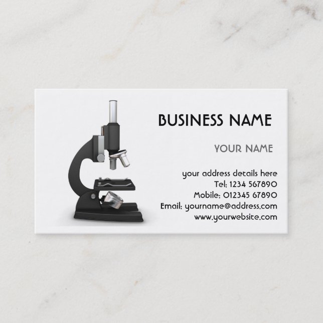 Microscope Business Card (Front)