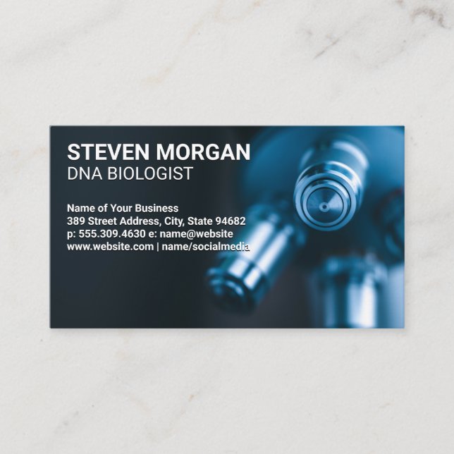 Microscope Close Up Business Card (Front)