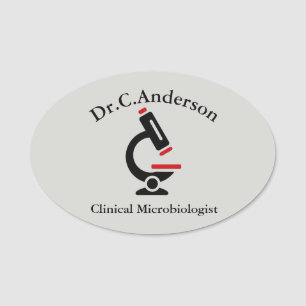 Microscope Design Name Tag