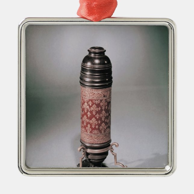 Microscope Metal Tree Decoration (Front)