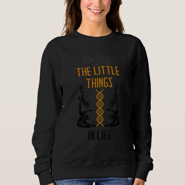 microscope  microbiologists biology nerd science l sweatshirt (Front)