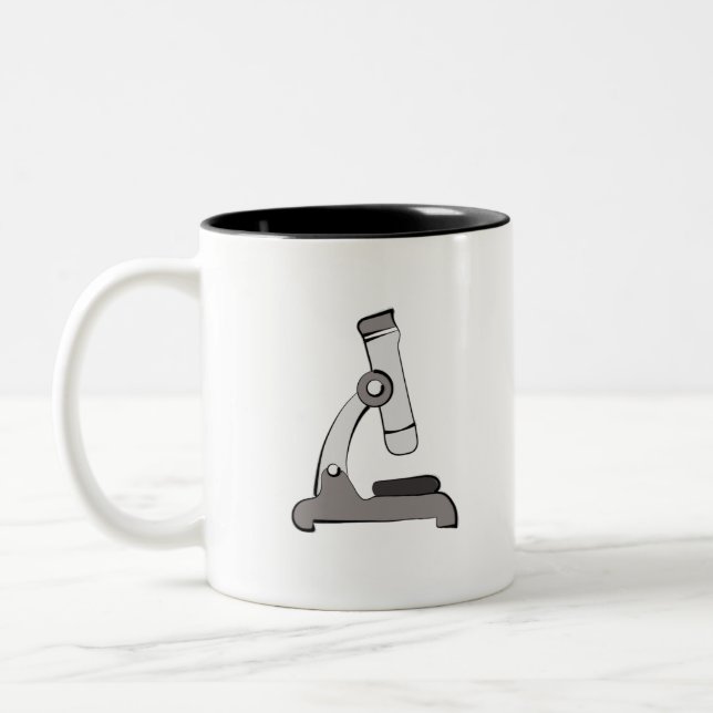 Microscope Two-Tone Coffee Mug (Left)
