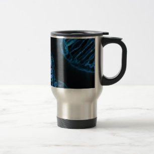 Microscopic Code of Life DNA Double Helix Travel Mug