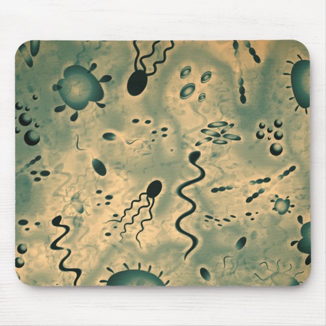 Microscopic Microbes Mouse Mat (Front)