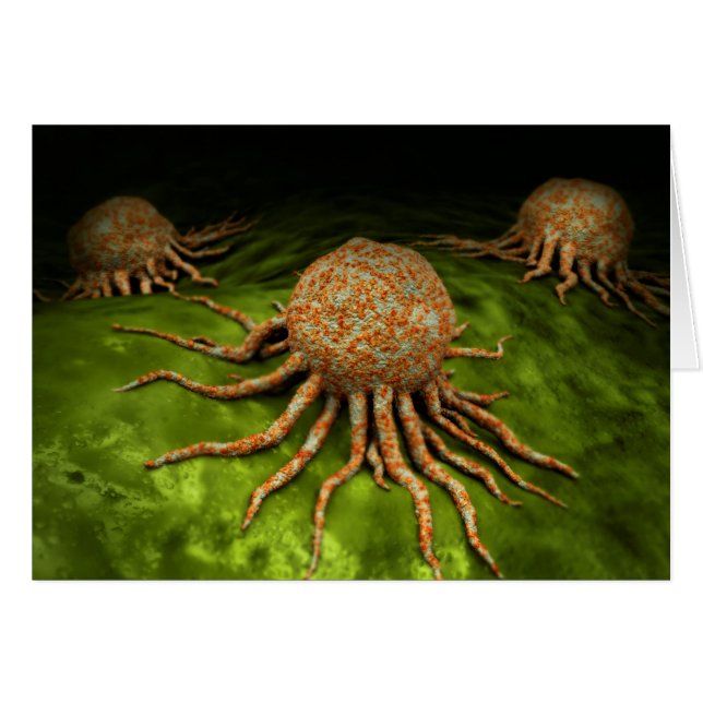Microscopic View Of Cancer Virus (Front Horizontal)