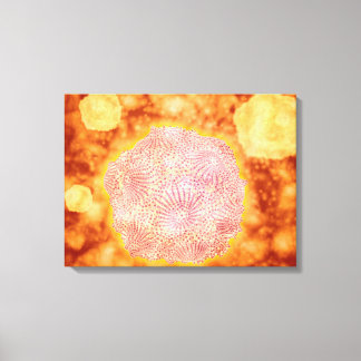 Microscopic View Of Canine Parvovirus 1 Canvas Print