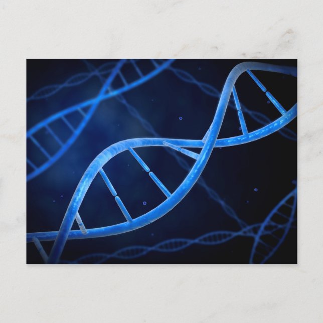 Microscopic View Of DNA Postcard (Front)