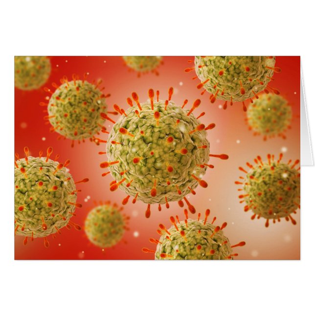 Microscopic View Of Herpes Virus 1 (Front Horizontal)