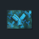 Microscopic View Of Immunoglobulin G Molecules. Canvas Print<br><div class="desc">Microscopic view of immunoglobulin G molecules.</div>