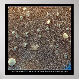 Microscopic View of Martian Soil Poster