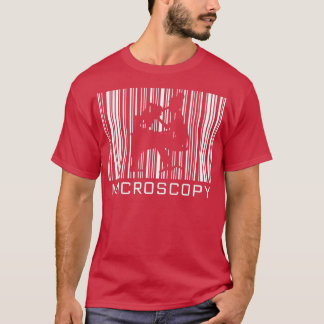 Microscopy Shadow in a Barcode  T-Shirt