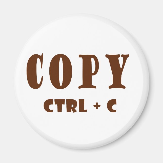 Microsoft Excel Shortcuts Magnet (Front)