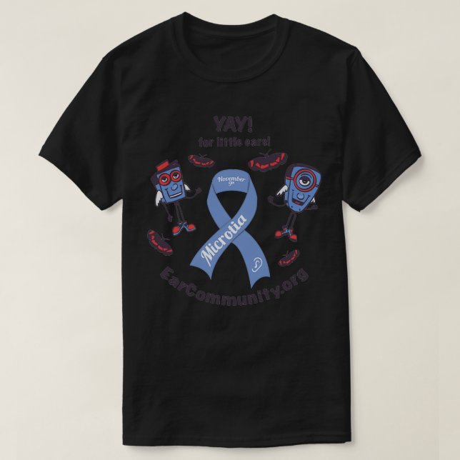 Microtia Awareness Day Devices T-Shirt (Design Front)