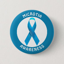 Microtia Blue Awareness Ribbon