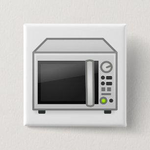 Microwave 15 Cm Square Badge
