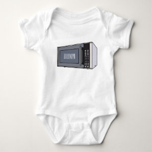 Microwave cartoon illustration baby bodysuit