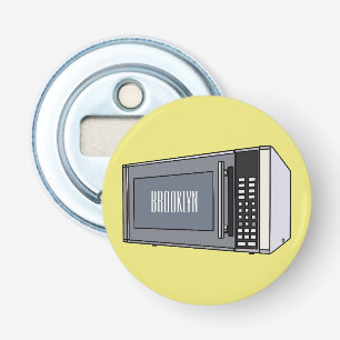 Microwave cartoon illustration bottle opener
