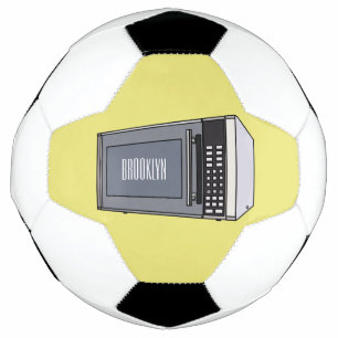 Microwave cartoon illustration football