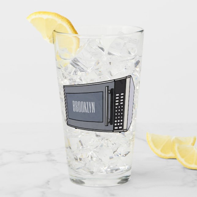 Microwave cartoon illustration glass (Front Ice)