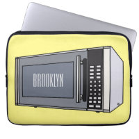 Microwave cartoon illustration