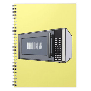 Microwave cartoon illustration notebook