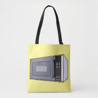 Microwave cartoon illustration