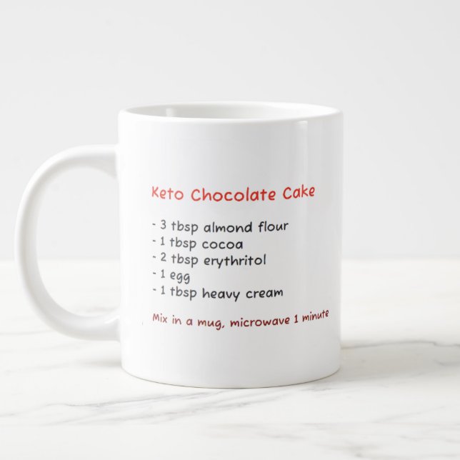 Microwave Mug (Keto Brownie Chocolate Cake Recipe) (Left)